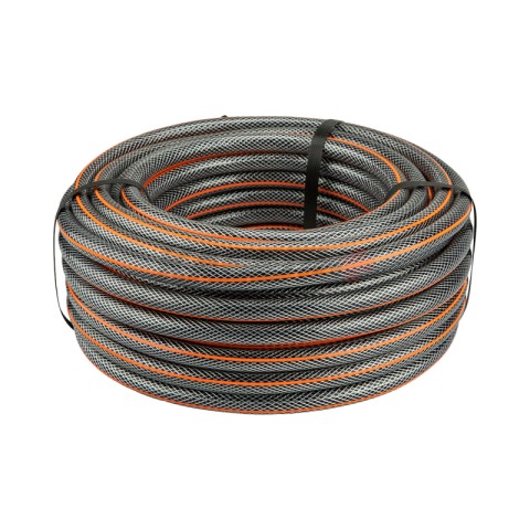 Шланг поливочный ПВХ 3-х слойный армированный 3/4" 25м Стандарт Плюс ЧЕТЫРЕ СЕЗОНА