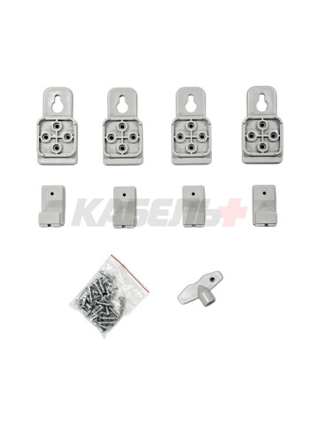 Пластиковый корпус 800х600х260 (ВхШхГ) серая дверь, с монтажной платой, IP65, IK08