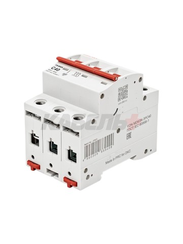 Автоматический выключатель YON max типа MD63N, 6кА, 3 полюса, хар-ка C, 40А DKC