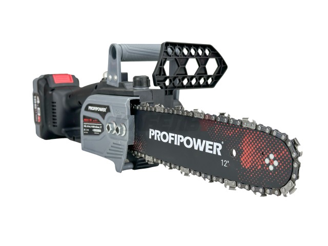 Аккумуляторная цепная пила бесщеточная ProfiPower MKDUC-20V (Li-ion-1шт, 4.0Ач, шина 12", 0-4500об/мин, цепь, З/У, в коробке)