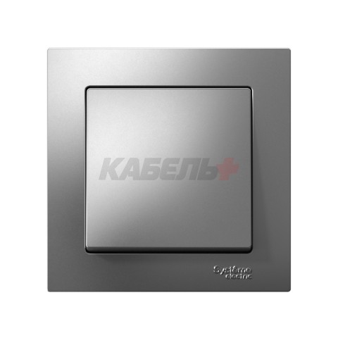 ATLASDESIGN 1-клавишный ВЫКЛЮЧАТЕЛЬ, сх.1, 10АХ, в сборе, быстрозажим. клем., СТАЛЬ