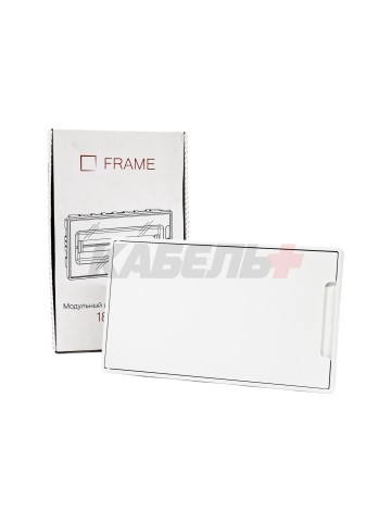 Щиток 18 мод встраиваемый FRAME, белый, с белой дверцей, с 2 шинами PEN на 8 и 10 отв. DKC