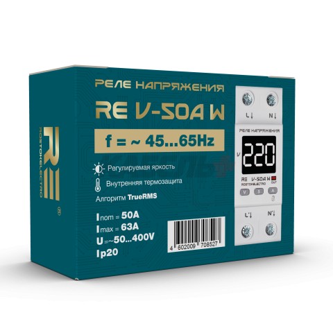 Реле напряжения RE V-50A W