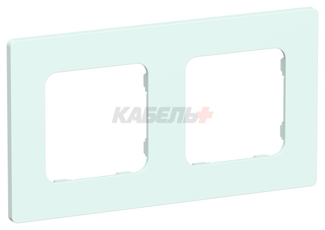 FLITE Рамка 2-местная РУ-2-К-ФлХЛ холодный лед IEK