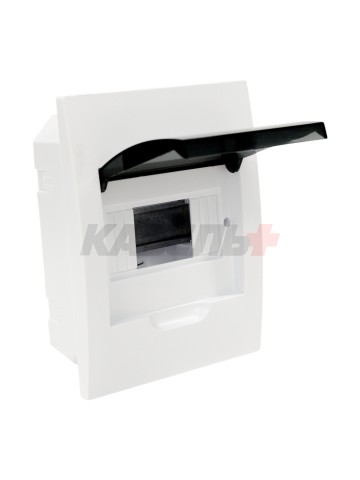 Корпус пластиковый ЩРВ-П-6 черн. прозр. дверь IP41 GENERICA