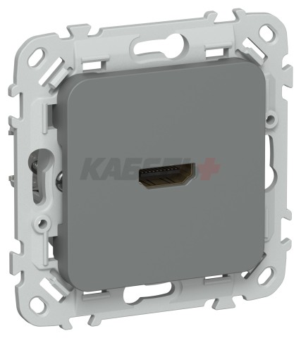 FLITE Розетка HDMI РШДМА-ФлМА мокрый асфальт IEK