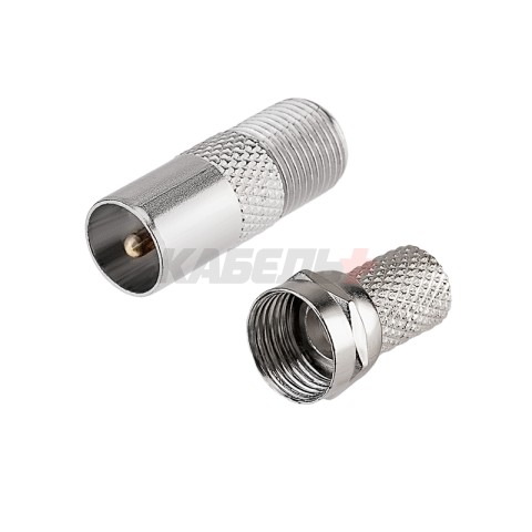 Переходник гнездо F – штекер TV ZnNi PROconnect