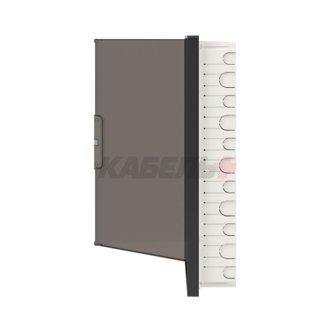 Щиток 36 мод встраиваемый FRAME, черный, с тонированной дверцей, с 4шинами PEN (2шт на 8 отв. и 2шт на 10 отв.) DKC