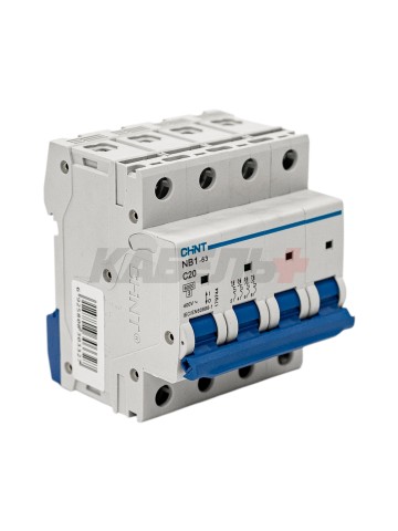 Авт. выкл. NB1-63 4P 20A 6kA х-ка C (DB) (R)