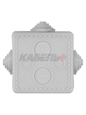 65х65х50мм ОП IP54 коробка распаячная, крышка,4 вх. TDM