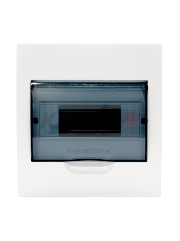 Корпус пластиковый ЩРВ-П-8 черн. прозр. дверь IP41 GENERICA