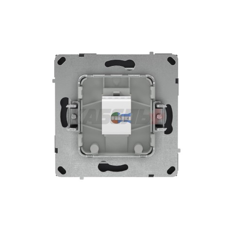 Компьютерная розетка RJ-45 без шторки, кат.6А одинарная,KANT, черный уголь DKC