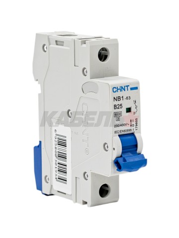 Автоматический выключатель NB1-63 1P 25A 6kA х-ка B (DB) (R)