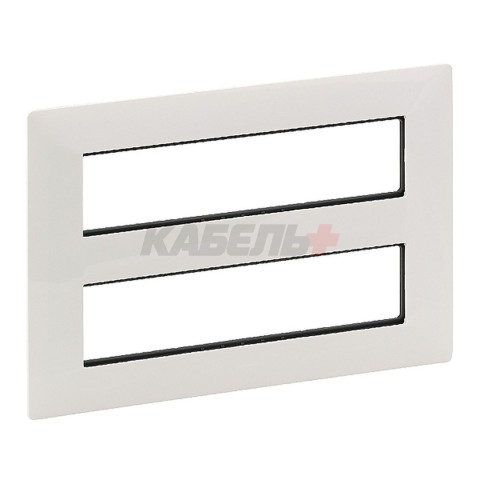 Valena Life - Рамка для модульных устройств Mosaic 2x4x2 модуля, белый (инд. упаковка)