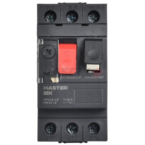 Пускатель ПРК32-1,6 In=1,6A Ir=1-1,6A Ue 660В IEK