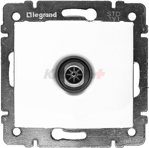 Valena - Розетка TV проходная 10dB, белая