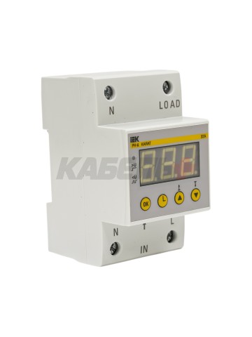 Реле напряжения РН-д однофазное 54мм 32А IEK