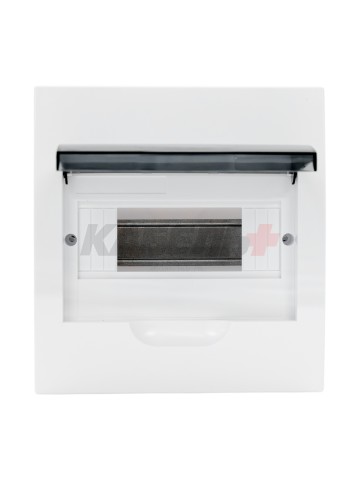 Корпус пластиковый ЩРВ-П-8 черн. прозр. дверь IP41 GENERICA