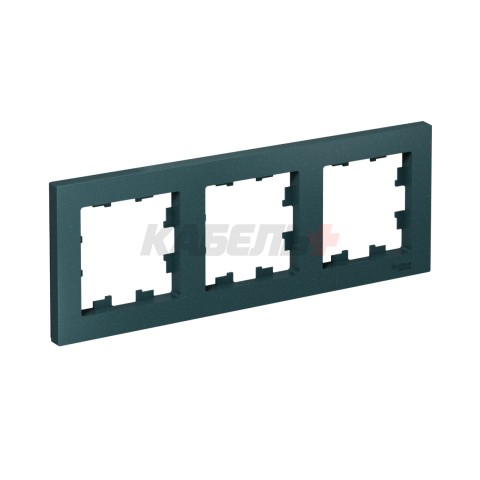 ATLASDESIGN 3-постовая РАМКА, универсальная, ИЗУМРУД