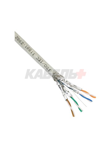 ITK Витая пара S/FTP кат.6A 4х2х23AWG solid PVC серый (305м)