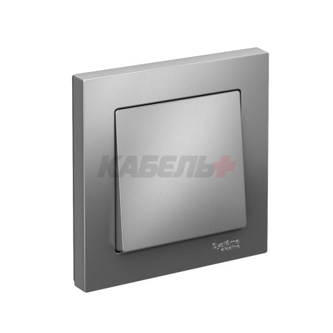 ATLASDESIGN 1-клавишный ВЫКЛЮЧАТЕЛЬ, сх.1, 10АХ, в сборе, быстрозажим. клем., СТАЛЬ