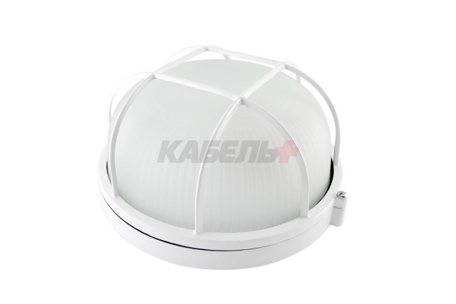 Светильник НПБ1302 белый/круг с реш. 60Вт IP54 TDM