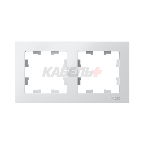 ATLASDESIGN 2-постовая РАМКА, универсальная, БЕЛЫЙ