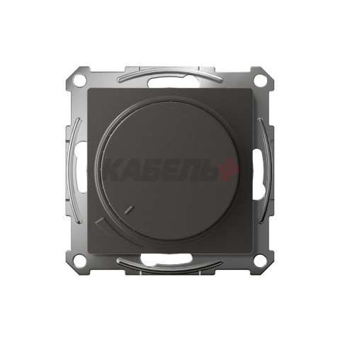 ATLASDESIGN СВЕТОРЕГУЛЯТОР (диммер) поворотно-нажимной, LED, RC, 400Вт, механизм, БАЗАЛЬТ