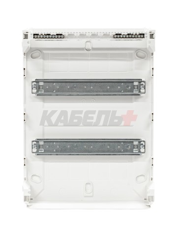 Щит открытой установки 24 места, винтовые клеммы, (377х282х99), IP-40 // Hager - Golf (Прозрачная матовая дверь)
