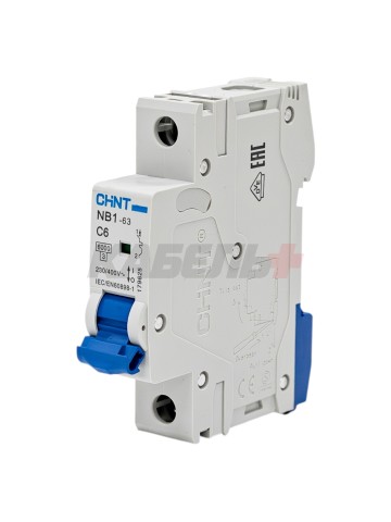 Автоматический выключатель NB1-63 1P 06A 6kA х-ка C (DB) (R)