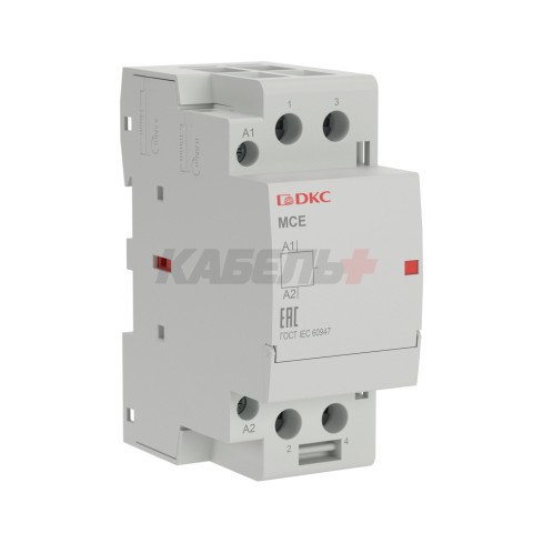 Контактор модульный YON max типа MCE, 2P, 63A, 240В, 2НЗ DKC