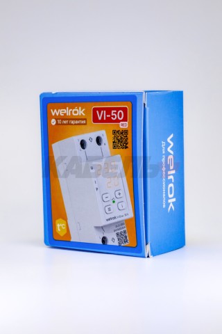 Реле напряжения с контролем тока Welrok VI-50 red