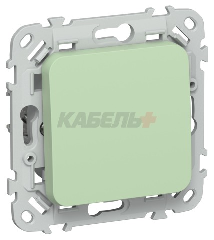 FLITE Выключатель 1-клавишный проходной 10А ВС61-1-0-ФлФ фисташковый IEK