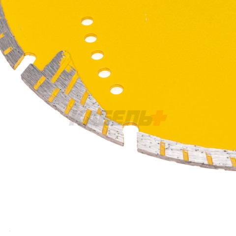 Диск алмазный отрезной Turbo сегментный с защитными секторами, 230х22,2x10мм KRANZ