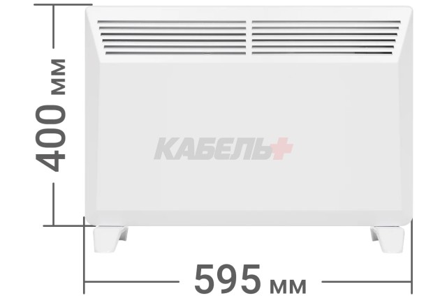 Конвектор электрический ЭК-1500X, термостат, ножки, белый, 1500 Вт, TDM