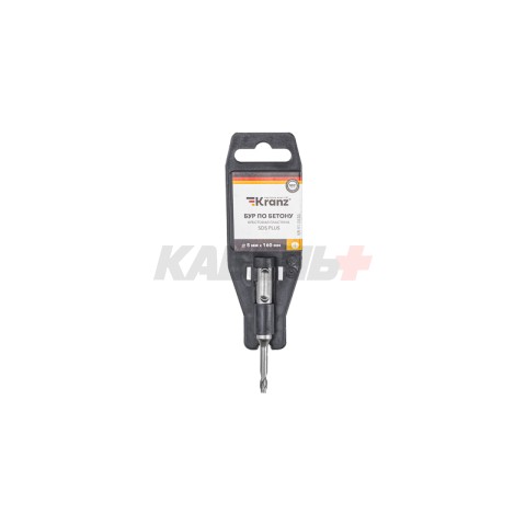 Бур по бетону 5x160x100мм, крестовая пластина, SDS PLUS KRANZ