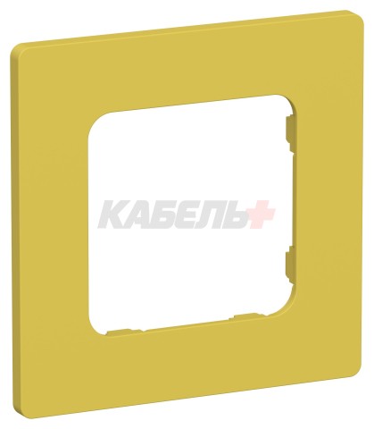 FLITE Рамка 1-местная РУ-1-К-ФлЖК желтый карри IEK