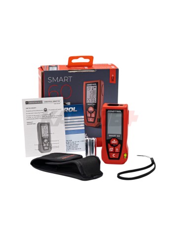 Дальномер лазерный SMART 60 (Красный - 60 м / +- 1,5 мм / 2хААА / Чехол), CONDTROL