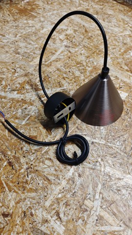 Подвесной светильник WOLTA WSL-GU10/P08CH IP20 под лампу GU10 Чёрный/серый BELLO D115x84