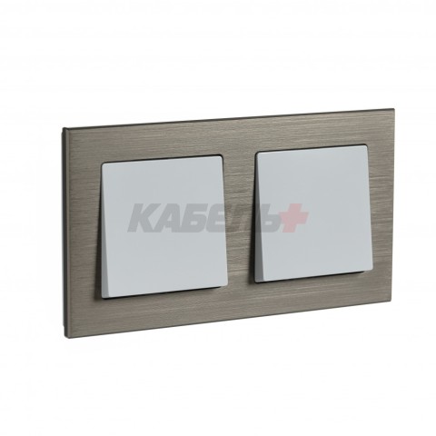ATLASDESIGN NATURE 2-постовая РАМКА, МЕТАЛЛ ЛАТУНЬ
