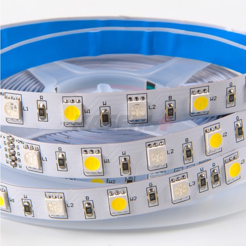 Лента светодиодная GLS-5050-60-14.4-24-IP20-RGB+4