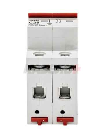 Автоматический выключатель YON max типа MD63N, 6кА, 2 полюса, хар-ка C, 25А DKC