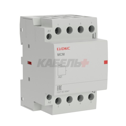 Контактор модульный YON MAX типа MCE, 4P, 63A, 240В, 4НО 4М