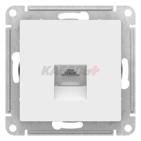 Розетка телефонная Schneider Electric AtlasDesign ATN000181 Белый