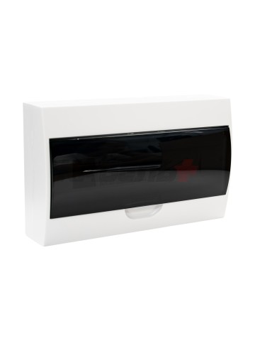 Корпус пластиковый ЩРН-П-18 черн. прозр. дверь IP41 GENERICA