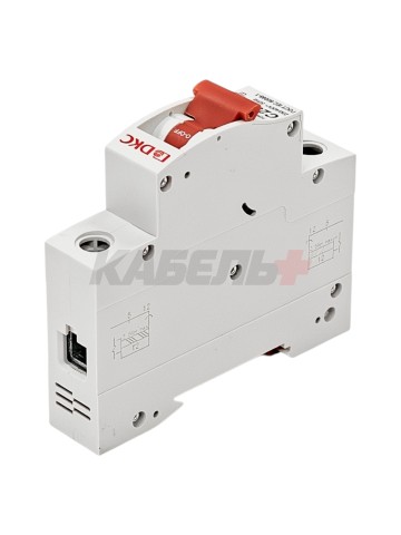 Автоматический выключатель YON max типа MD63S, 4,5кА, 1 полюс, хар-ка C, 25А DKC