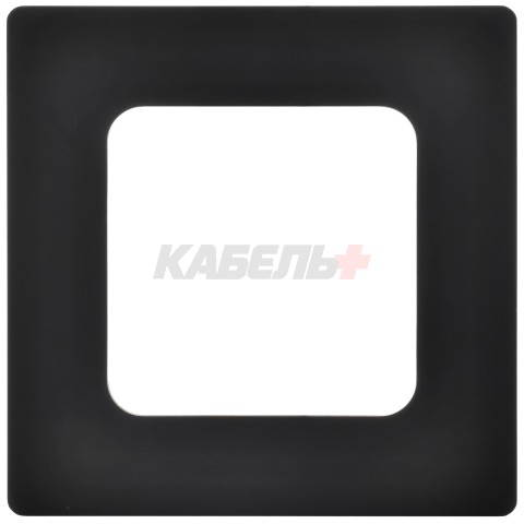 FLITE Рамка 1-местная РУ-1-К-ФлЧ черный IEK
