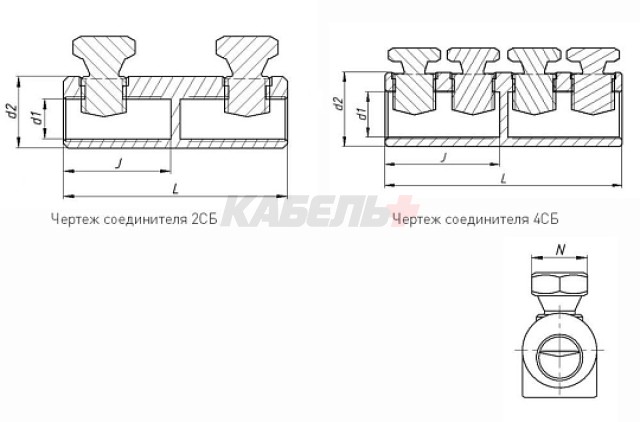 Соединитель болтовой 2СБ-0-005 (10-25) ЗЭТАРУС