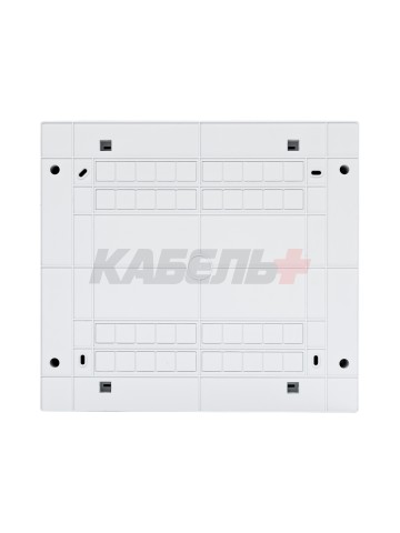 N2x18C IT, Щит навесной мультимедийный, 2 ряда, прозрач. дверца, IP40