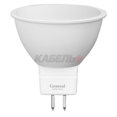 Лампа Светодиодная General GLDEN-MR16-10-230-GU5.3-6500 1/10/100